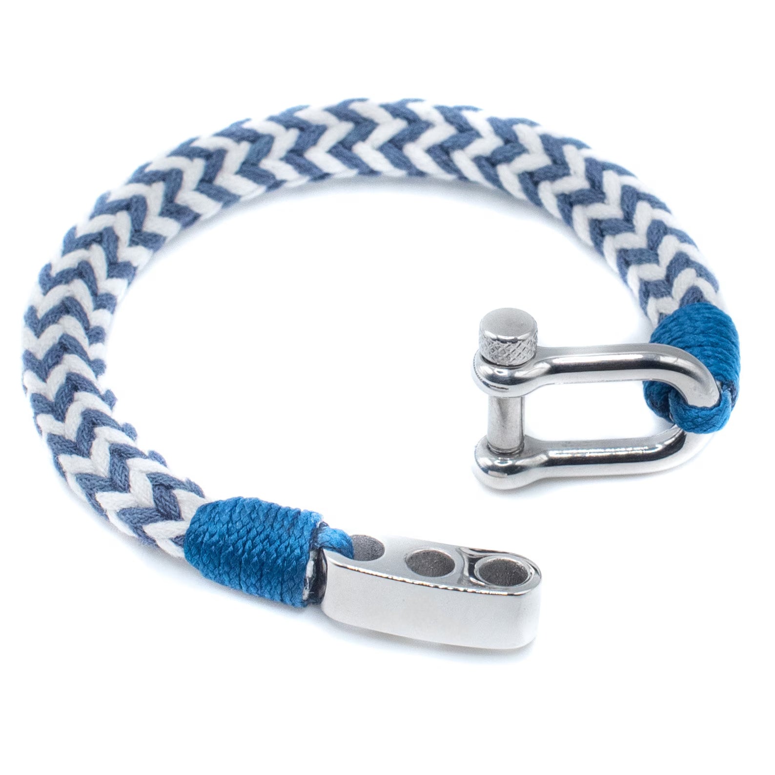 Bracelet cordon, à mousqueton en acier inoxydable, pour homme, modèle Antonio - La Boutique du Bracelet