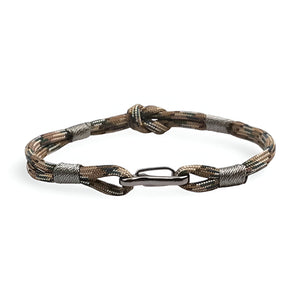 Bracelet cordon à nœud et à mousqueton, pour homme, modèle Parker - La Boutique du Bracelet