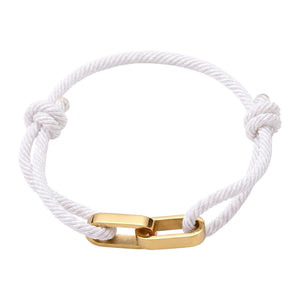 Adjustable Cord Bracelet, Customizable Stainless Steel, Personalized Engraved Jewelry, Unique Gift, Wrist Accessory, Pacore Model