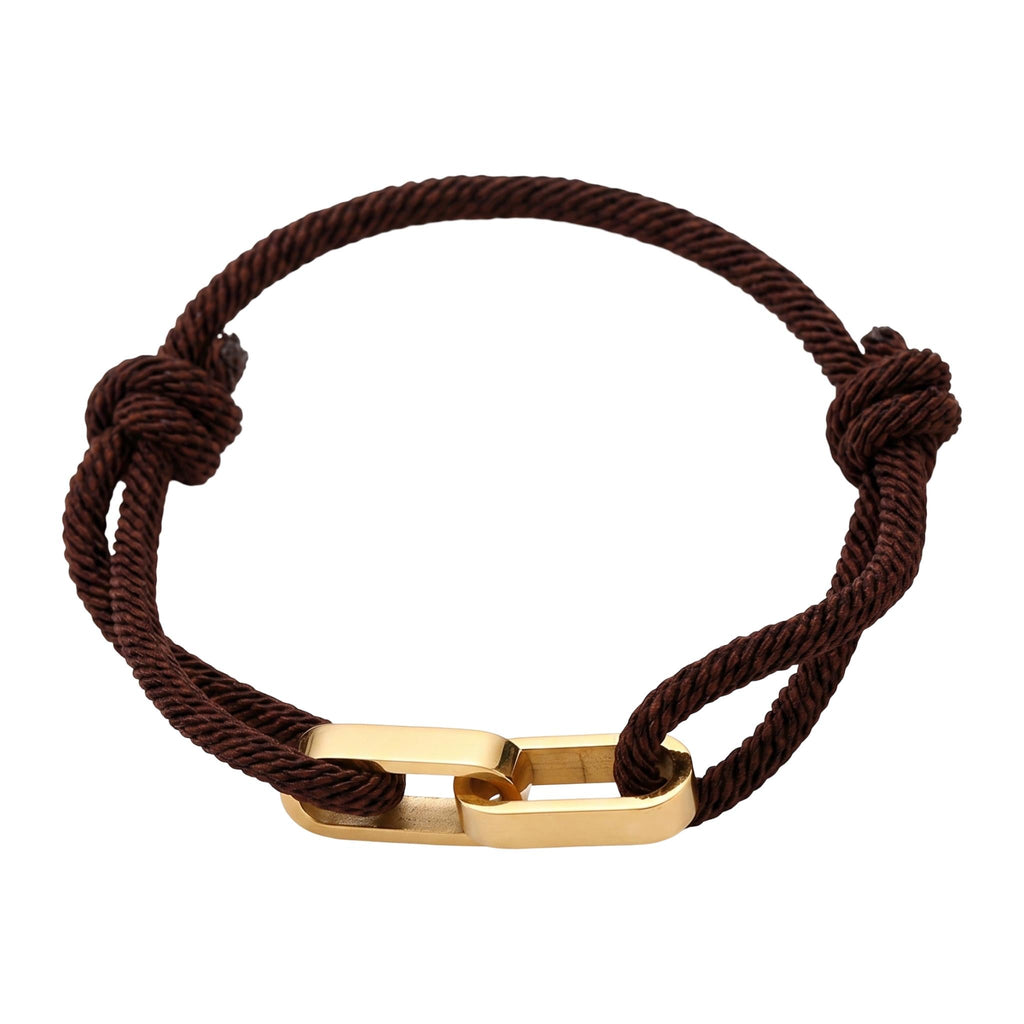 Adjustable Cord Bracelet, Customizable Stainless Steel, Personalized Engraved Jewelry, Unique Gift, Wrist Accessory, Pacore Model