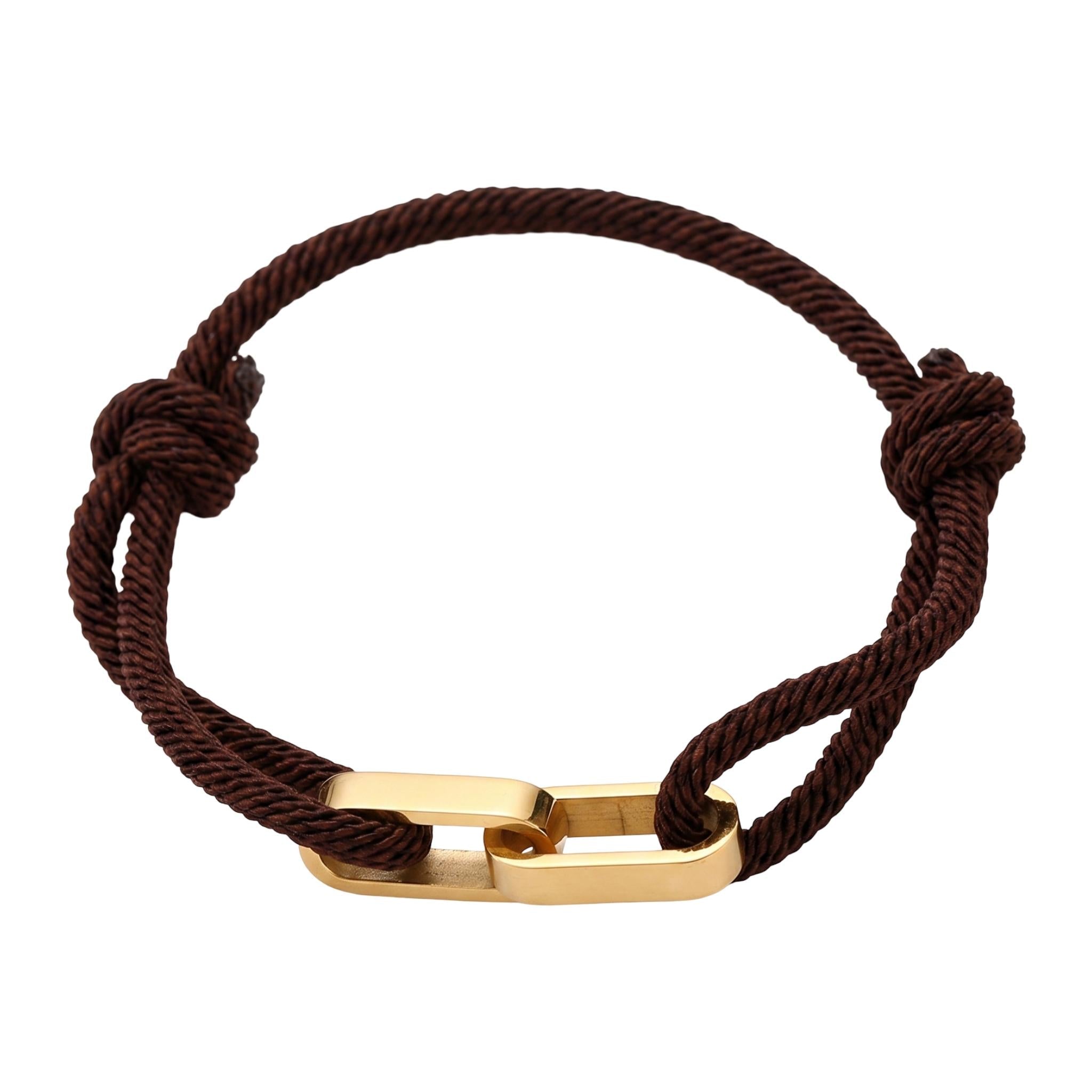 Adjustable Cord Bracelet, Customizable Stainless Steel, Personalized Engraved Jewelry, Unique Gift, Wrist Accessory, Pacore Model