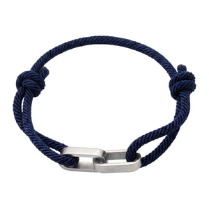 Adjustable Cord Bracelet, Customizable Stainless Steel, Personalized Engraved Jewelry, Unique Gift, Wrist Accessory, Pacore Model