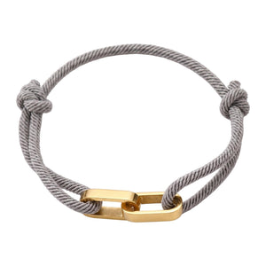 Adjustable Cord Bracelet, Customizable Stainless Steel, Personalized Engraved Jewelry, Unique Gift, Wrist Accessory, Pacore Model