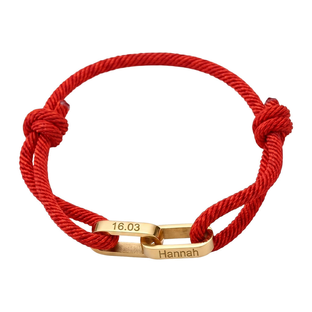 Adjustable Cord Bracelet, Customizable Stainless Steel, Personalized Engraved Jewelry, Unique Gift, Wrist Accessory, Pacore Model