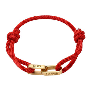 Adjustable Cord Bracelet, Customizable Stainless Steel, Personalized Engraved Jewelry, Unique Gift, Wrist Accessory, Pacore Model