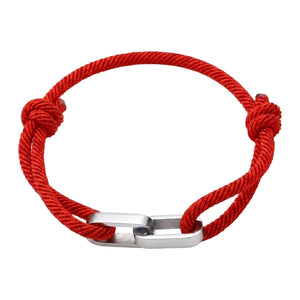 Adjustable Cord Bracelet, Customizable Stainless Steel, Personalized Engraved Jewelry, Unique Gift, Wrist Accessory, Pacore Model