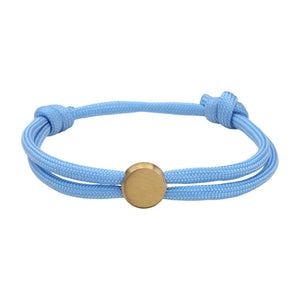 Bracelet Cordon Ajustable, Médaillon Acier Inoxydable, Bijou Personnalisable, Gravure Offerte, Cadeau Unique, modèle Marsin