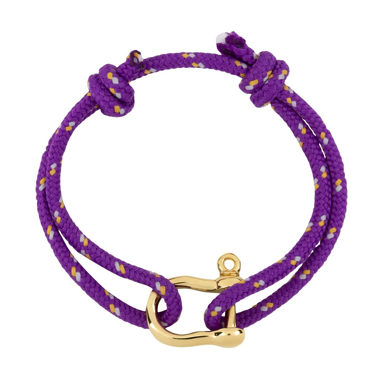 Bracelet cordon coloré, mousqueton doré, en acier inoxydable, pour femme, modèle Fermina - La Boutique du Bracelet