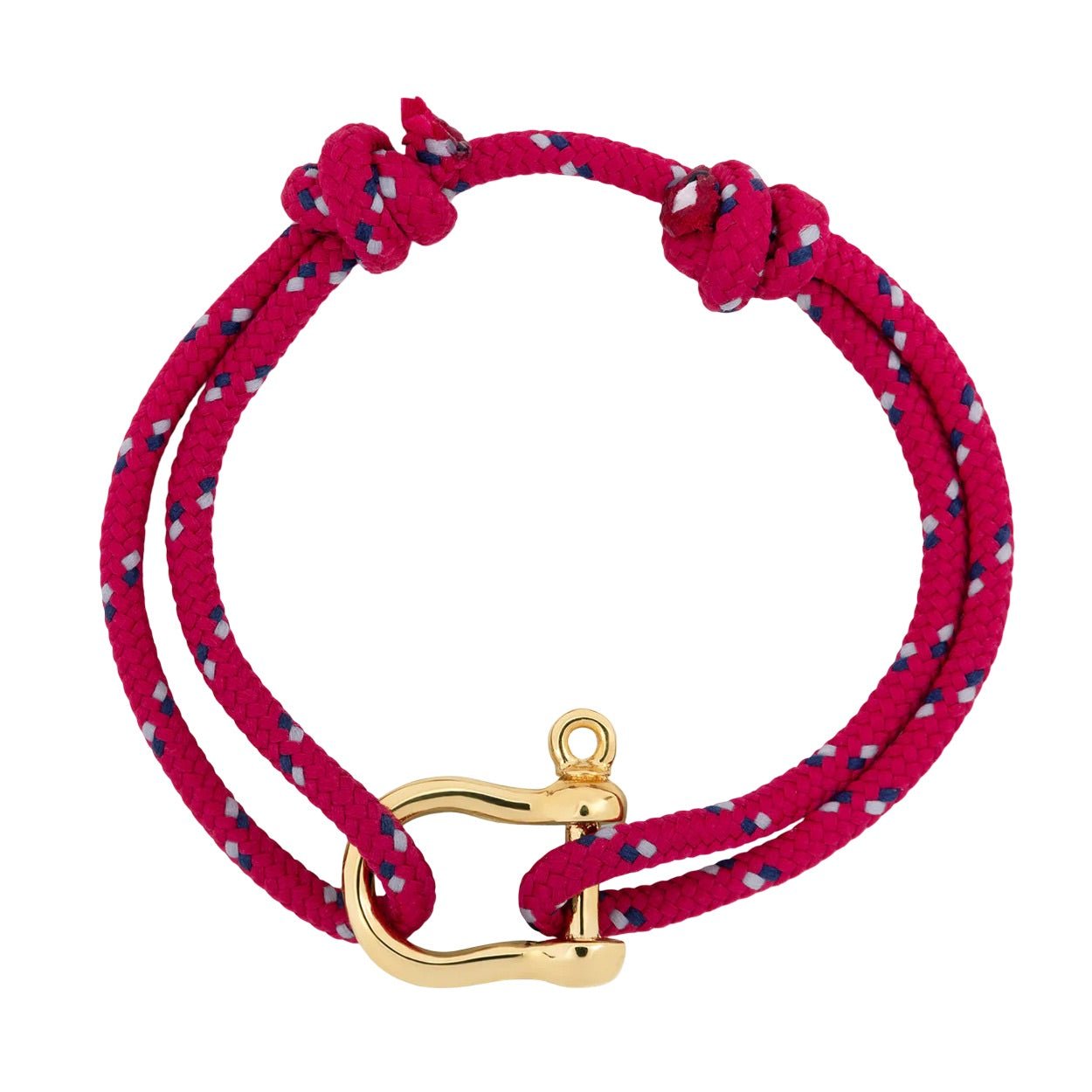 Bracelet cordon coloré, mousqueton doré, en acier inoxydable, pour femme, modèle Fermina - La Boutique du Bracelet