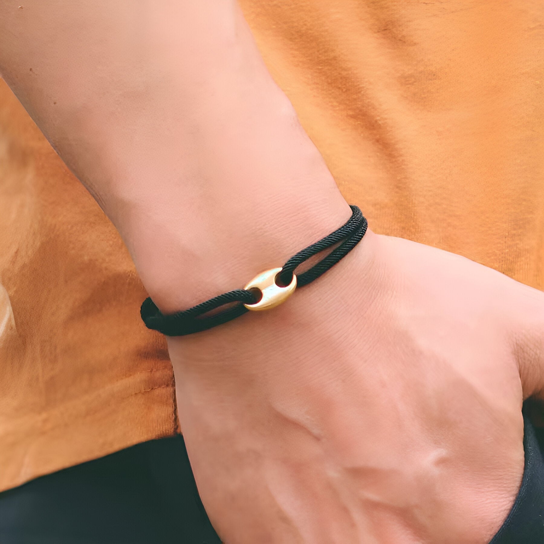 Bracelet cordon coulissant, design minimaliste, pour homme, modèle Mio - La Boutique du Bracelet