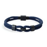 Bracelet cordon double, à nœud, pour homme, modèle Stevie - La Boutique du Bracelet