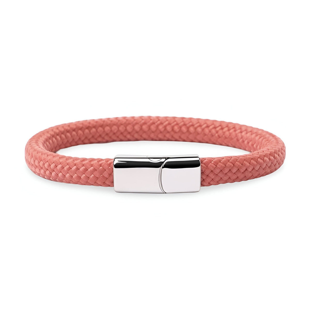 Bracelet cordon pêche en corde de bateau avec fermeture magnétique en acier inoxydable.