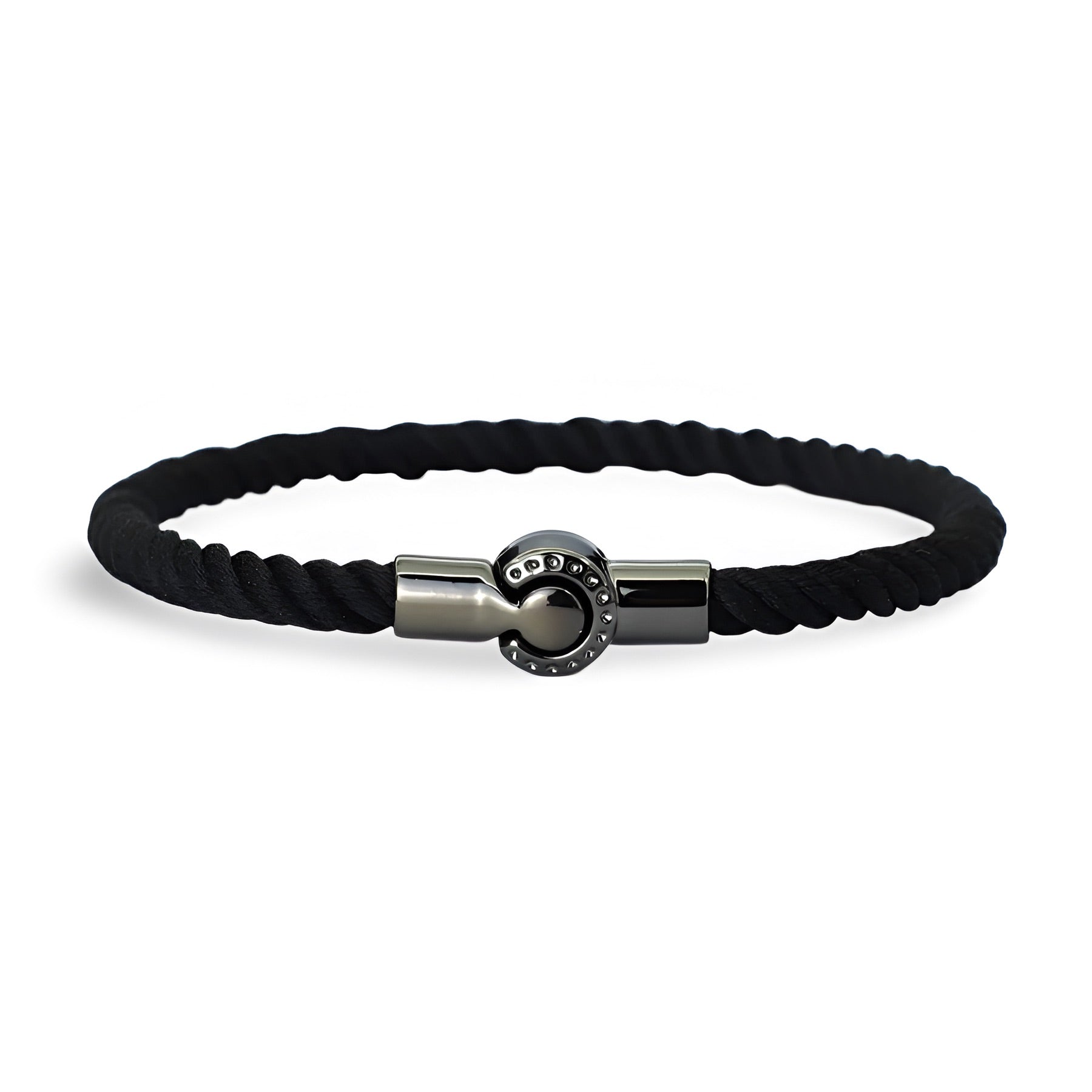 Bracelet cordon, fermoir magnétique, pour homme, en corde, modèle Domi - La Boutique du Bracelet