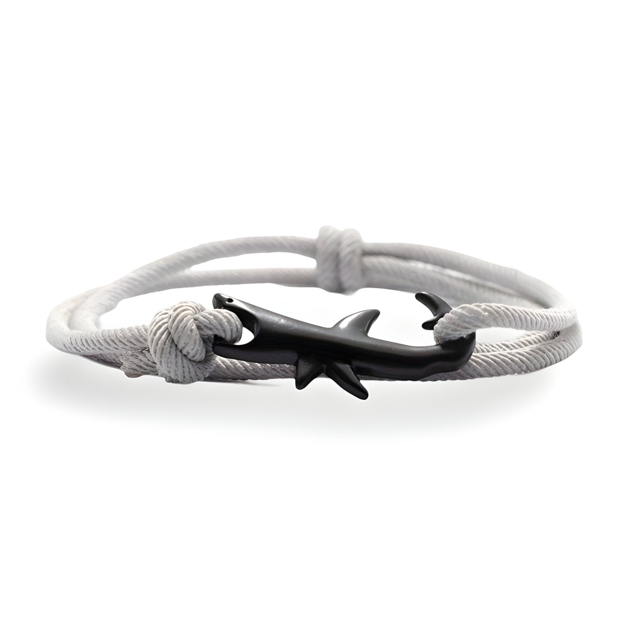 Bracelet cordon, motif requin, modèle Bruce - La Boutique du Bracelet