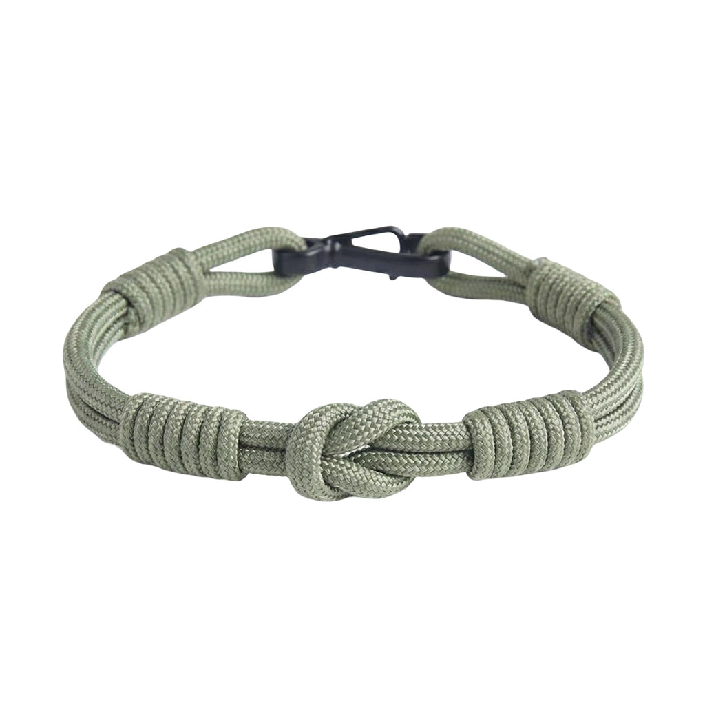 Bracelet cordon, noeud, à petit mousqueton, modèle Indigo