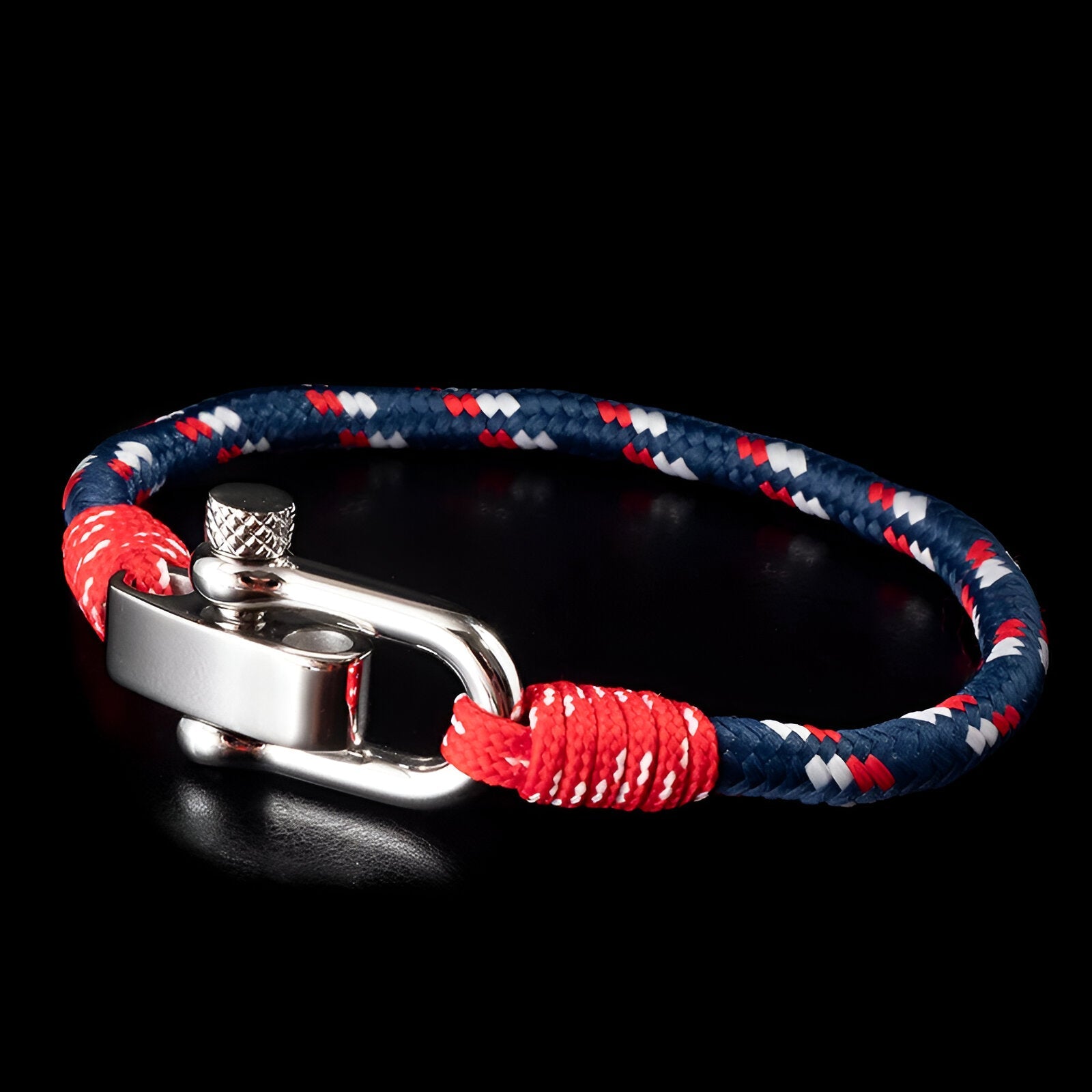 Bracelet cordon personnalisé, à mousqueton, pour homme, modèle Vicente - La Boutique du Bracelet