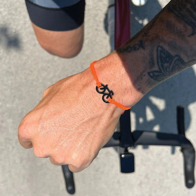 Bracelet cordon vélo, bijou cycliste acier inoxydable, accessoire passion cyclisme, bracelet ajustable sport, idée cadeau cycliste, modèle Raymond