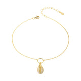Bracelet de cheville, en argent sterling, coquillage de mer, pour femme, modèle Siria - La Boutique du Bracelet