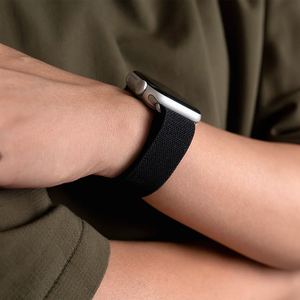 Bracelet de montre connectée, Apple Watch, bracelet parachute, en nylon, boucle technique, modèle Arès - La Boutique du Bracelet