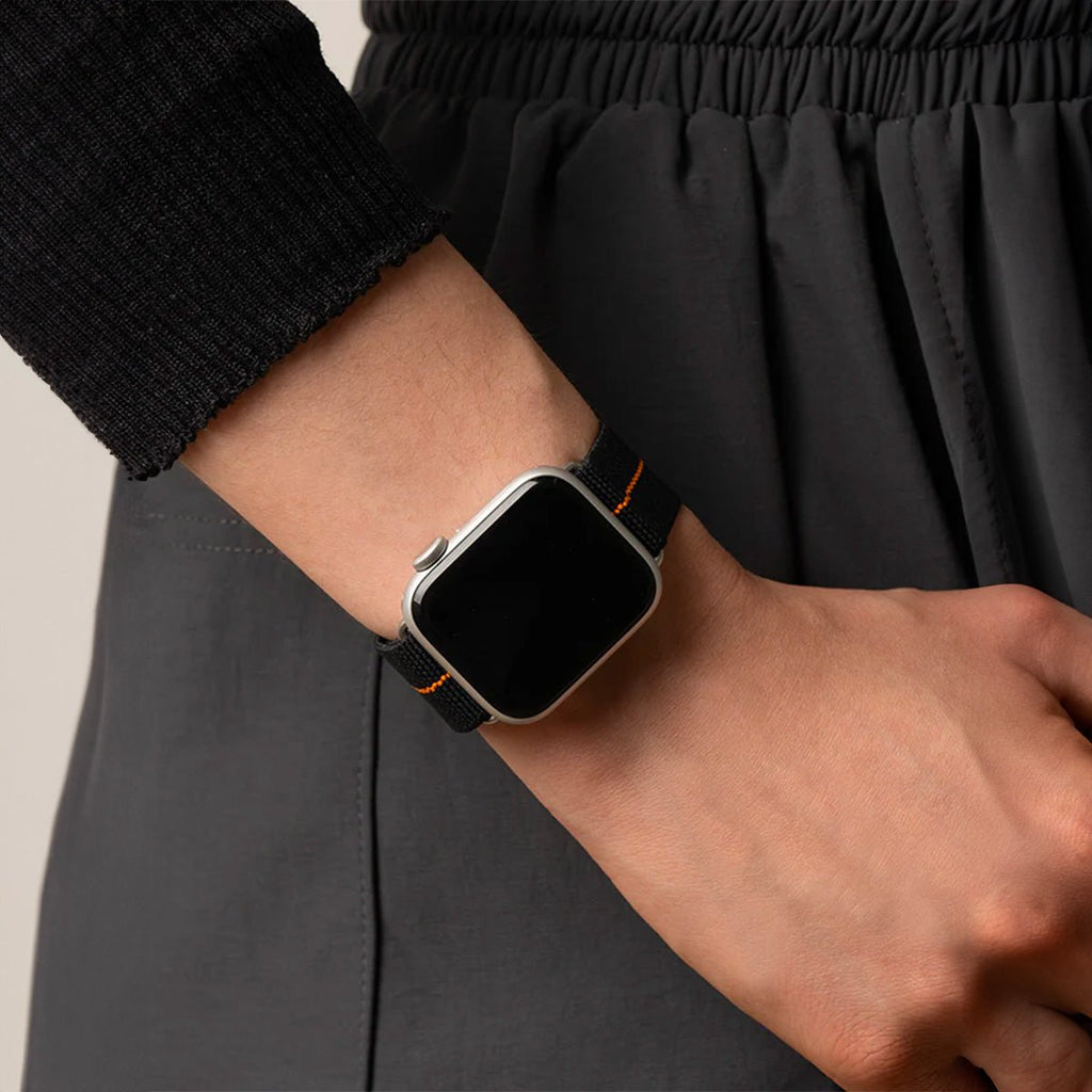 Bracelet de montre connectée, Apple Watch, bracelet parachute, en nylon, boucle technique, modèle Arès - La Boutique du Bracelet