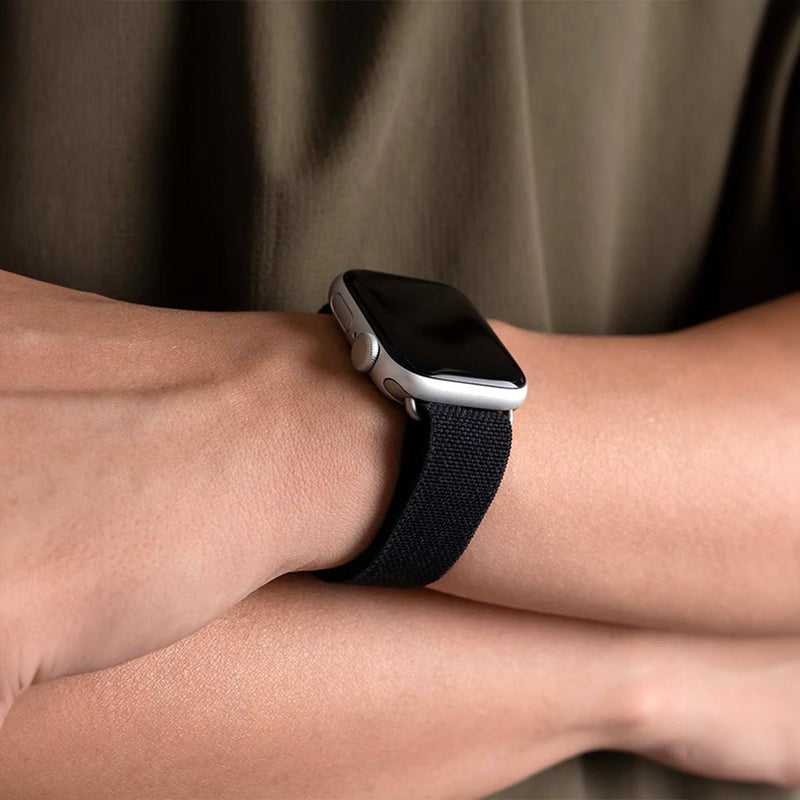 Bracelet de montre connectée, Apple Watch, bracelet parachute, en nylon, boucle technique, modèle Arès - La Boutique du Bracelet