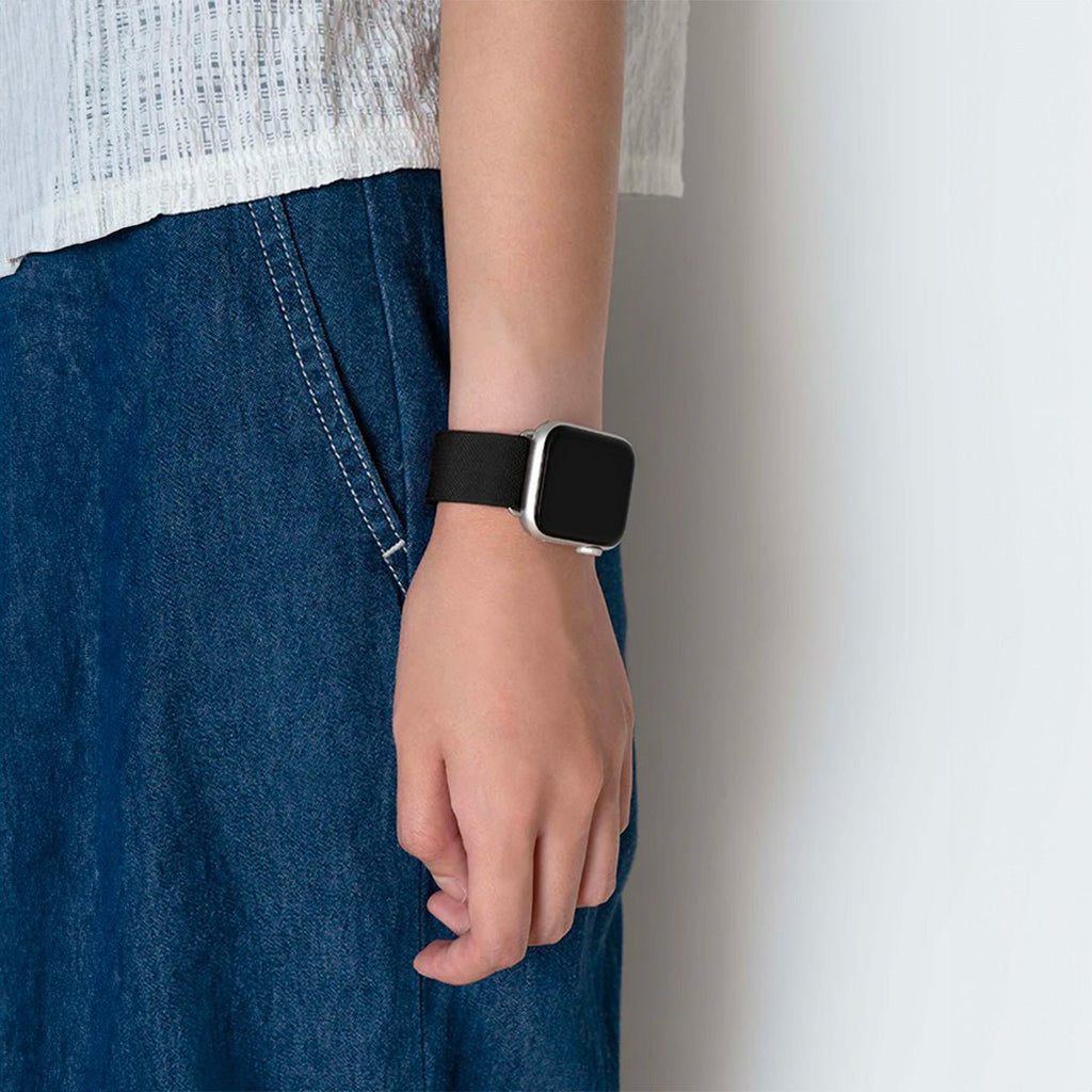 Bracelet de montre connectée, Apple Watch, bracelet parachute, en nylon, boucle technique, modèle Arès - La Boutique du Bracelet