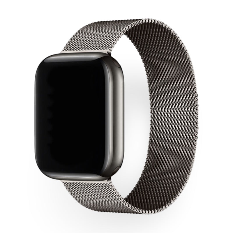 Bracelet de montre connectée, Apple Watch, en acier inoxydable, mixte, modèle Steve - La Boutique du Bracelet