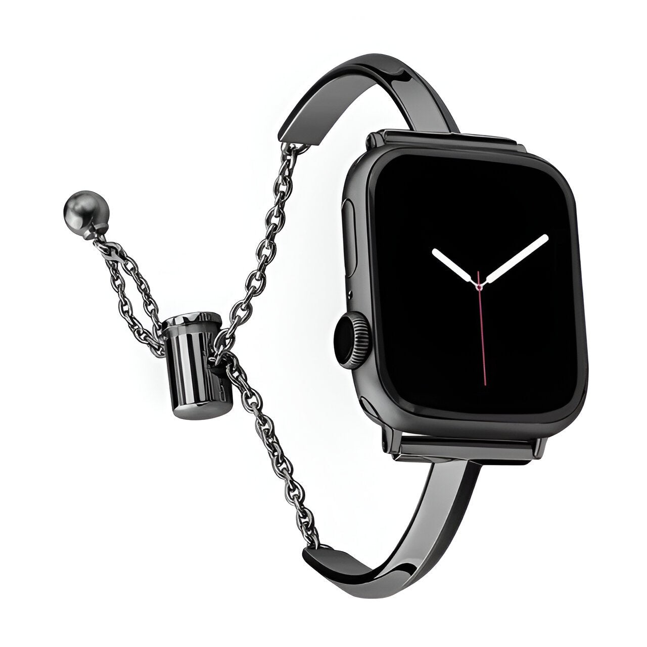 Bracelet de montre connectée, Apple Watch, en acier inoxydable, pour femme, modèle Minoa - La Boutique du Bracelet