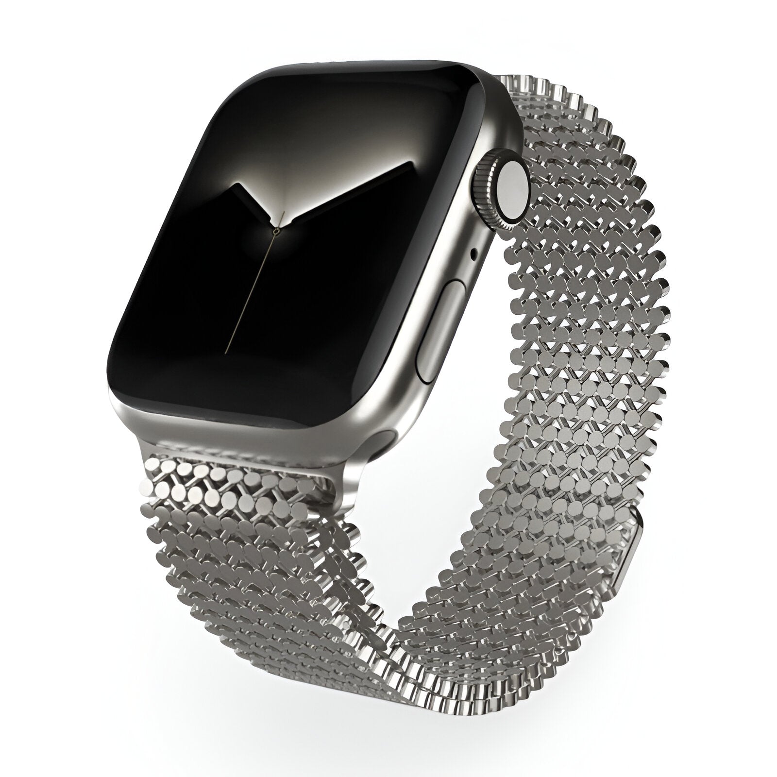 Bracelet de montre connectée, Apple Watch, en acier inoxydable, pour homme, modèle Galixo - La Boutique du Bracelet