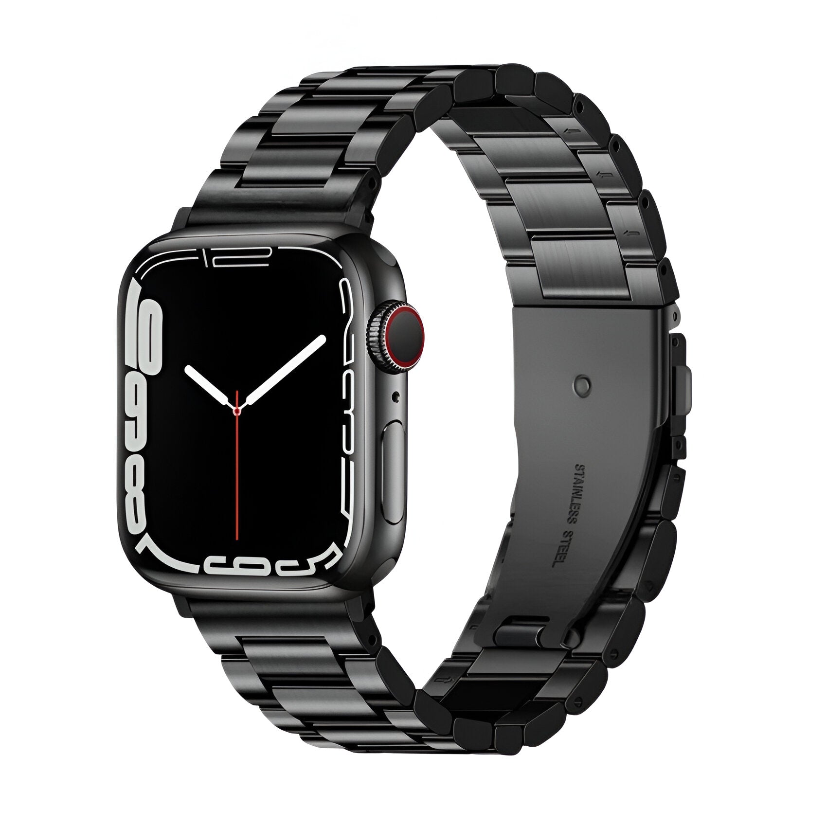 Bracelet de montre connectée, Apple Watch, en acier inoxydable, pour homme, modèle Kino - La Boutique du Bracelet