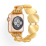 Bracelet de montre connectée, Apple Watch, en alliage métallique, pour femme, modèle Lidia - La Boutique du Bracelet