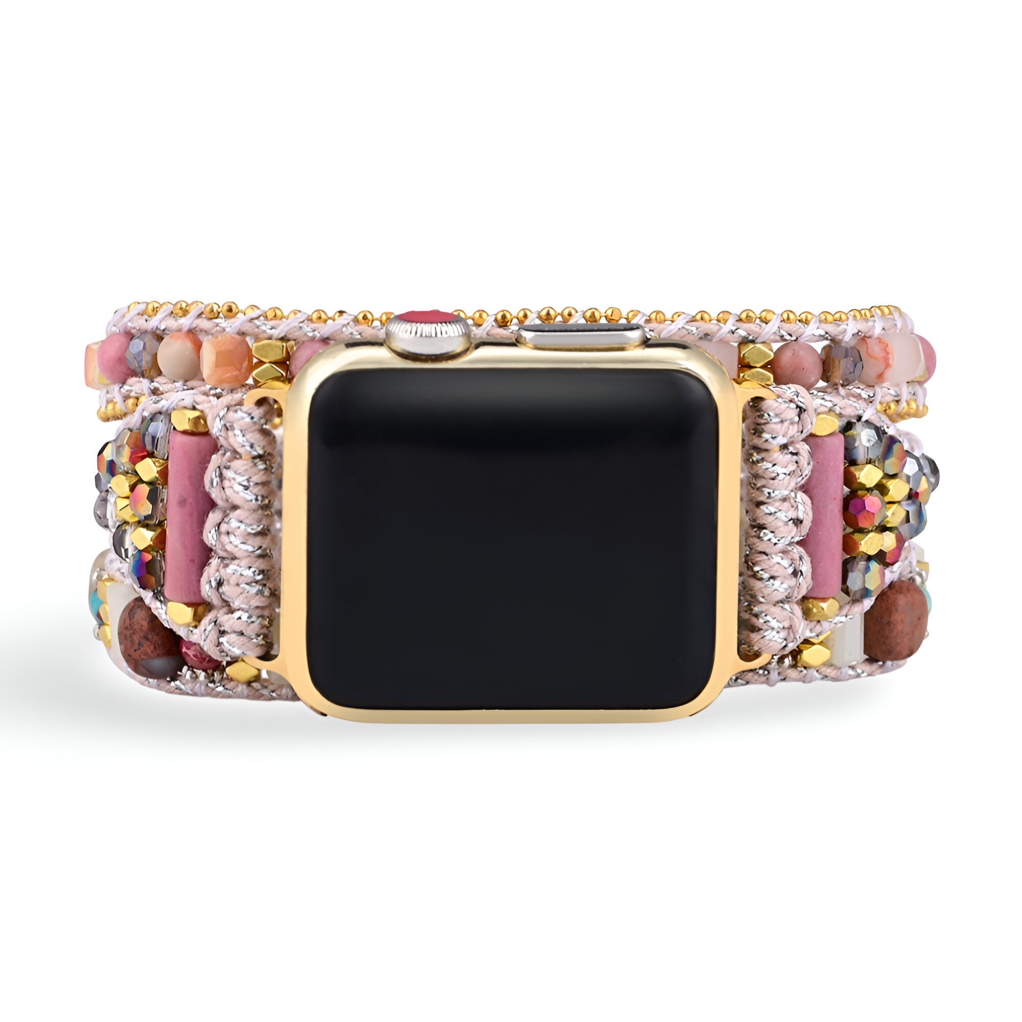 Bracelet de montre connectée, Apple Watch, en cristal, pour femme, modèle Jorah - La Boutique du Bracelet