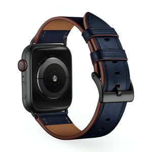 Bracelet de montre connectée, Apple Watch, en cuir, mixte, modèle Jano - La Boutique du Bracelet
