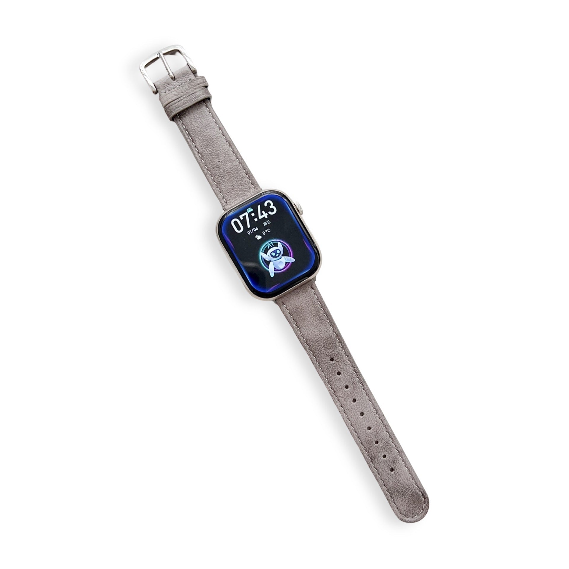 Bracelet de montre connectée, Apple Watch, en cuir, pour femme, modèle Cerys - La Boutique du Bracelet