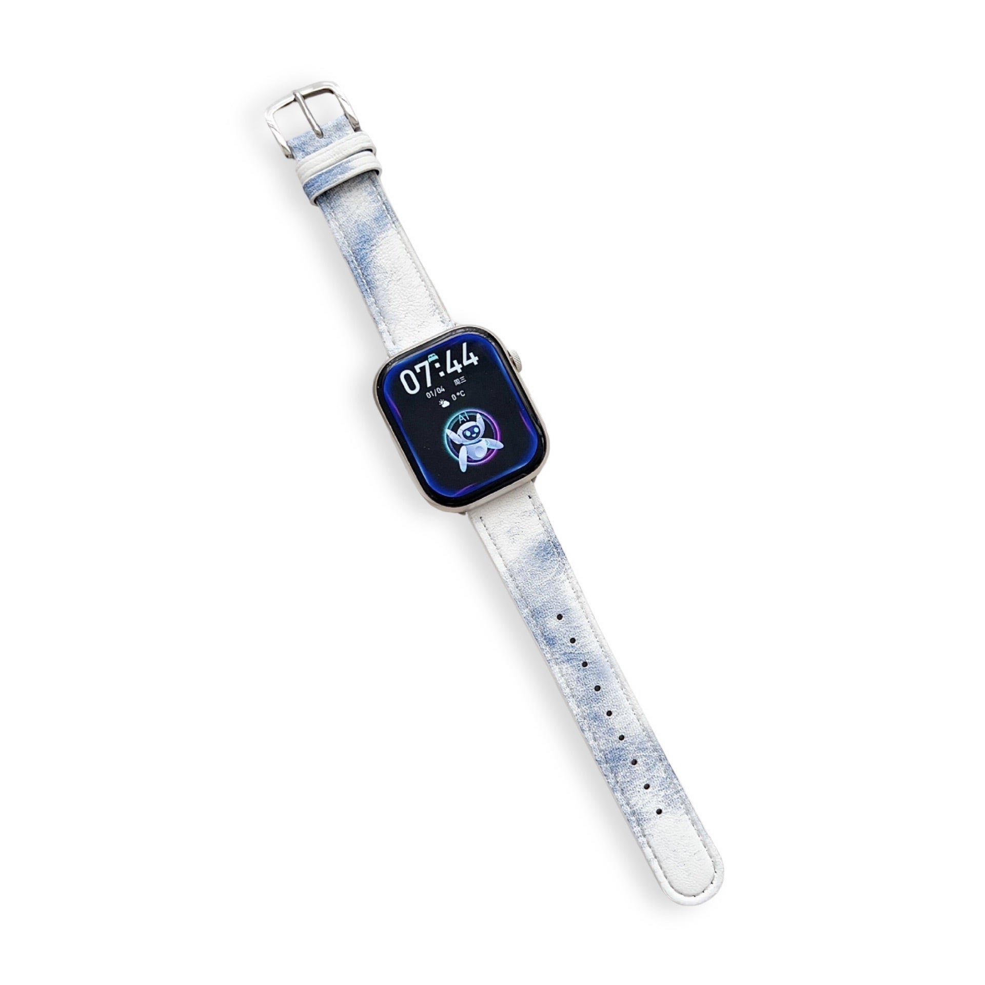 Bracelet de montre connectée, Apple Watch, en cuir, pour femme, modèle Cerys - La Boutique du Bracelet