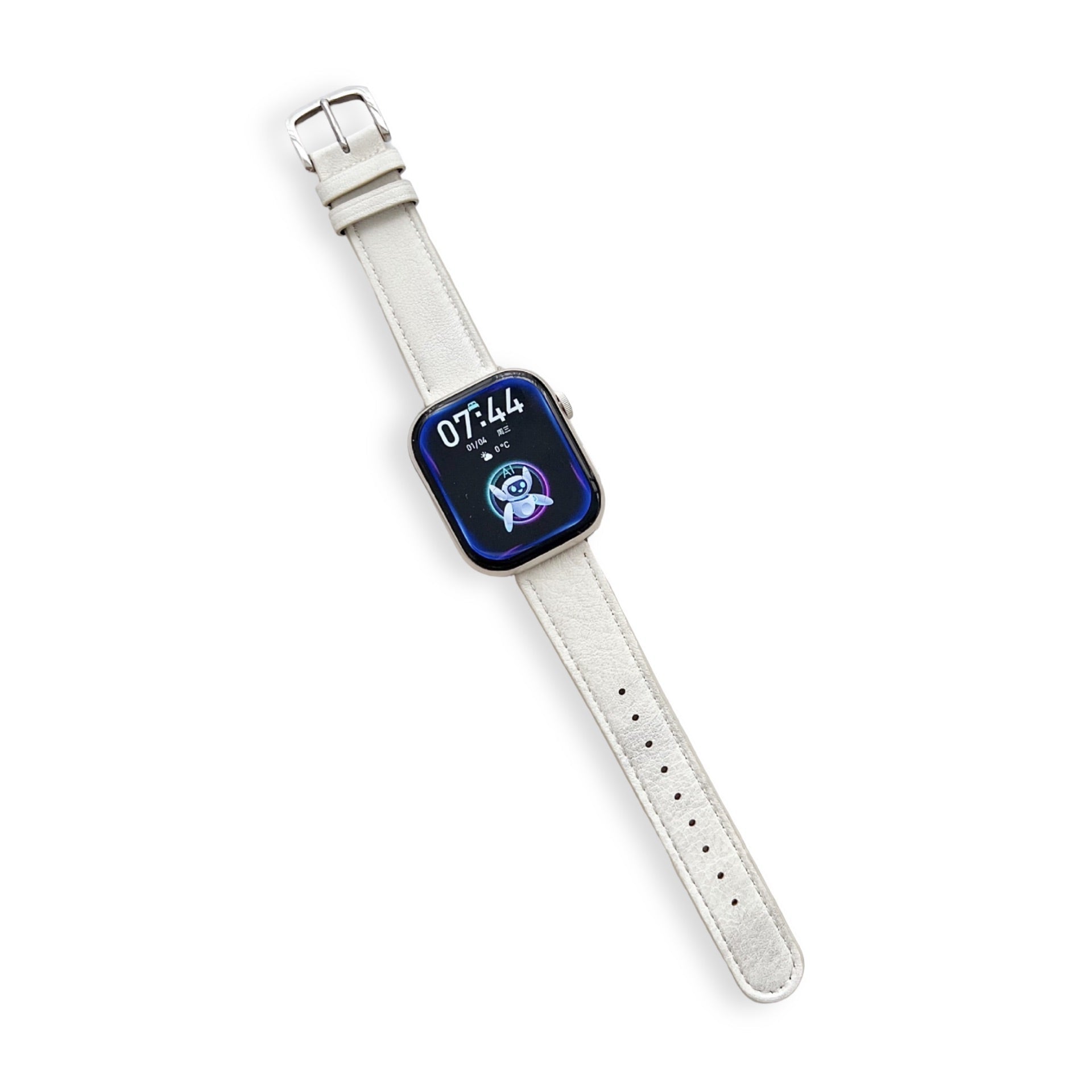 Bracelet de montre connectée, Apple Watch, en cuir, pour femme, modèle Cerys - La Boutique du Bracelet