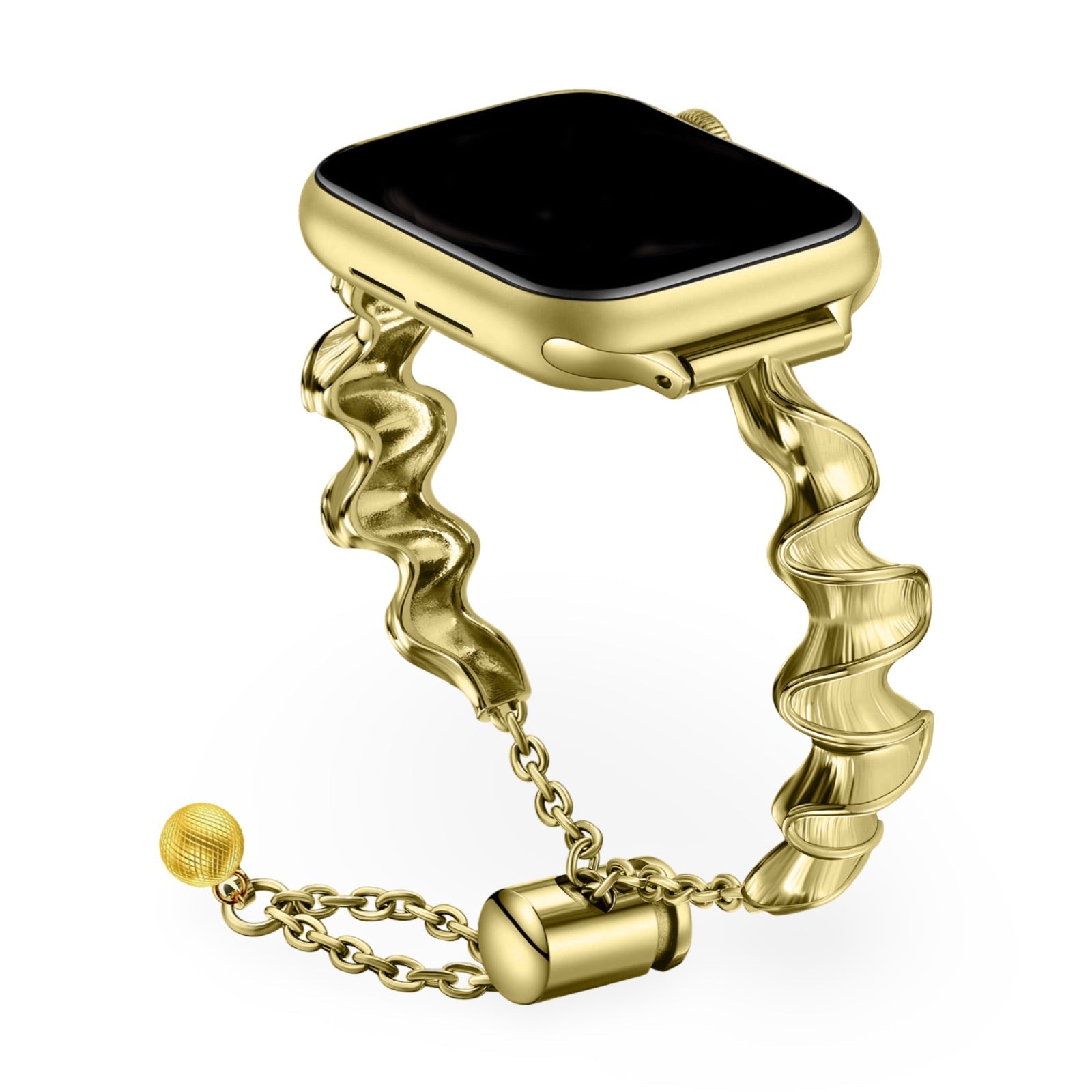 Bracelet de montre connectée, Apple Watch, en métal torsadé, pour femme, modèle Estela - La Boutique du Bracelet