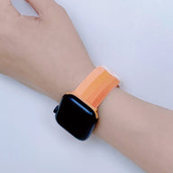 Bracelet Apple Watch nylon dégradé orange, modèle Fenix, taille 38-42 mm, mixte.