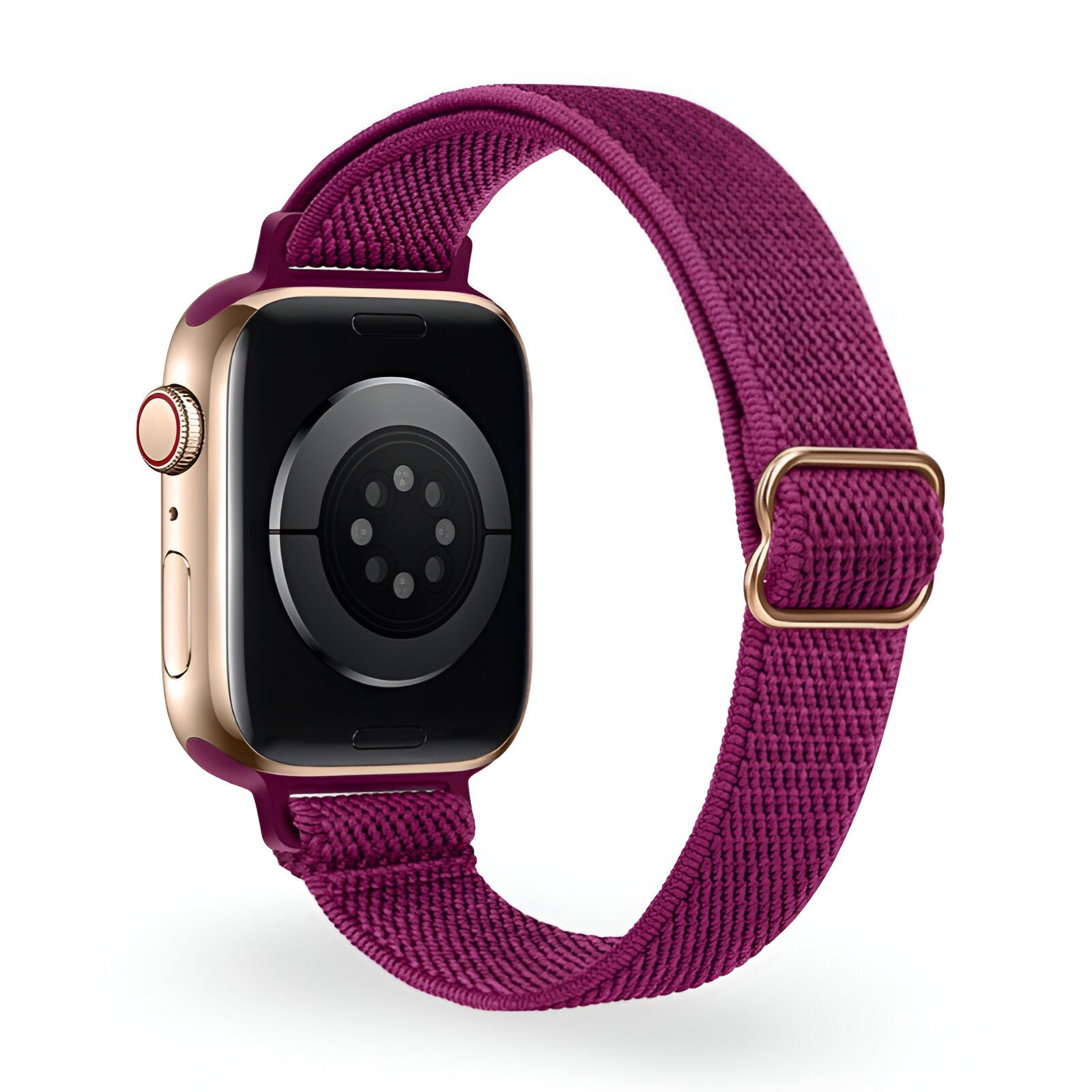 Bracelet de montre connectée, Apple Watch, en nylon tissé, pour femme, modèle Azura - La Boutique du Bracelet