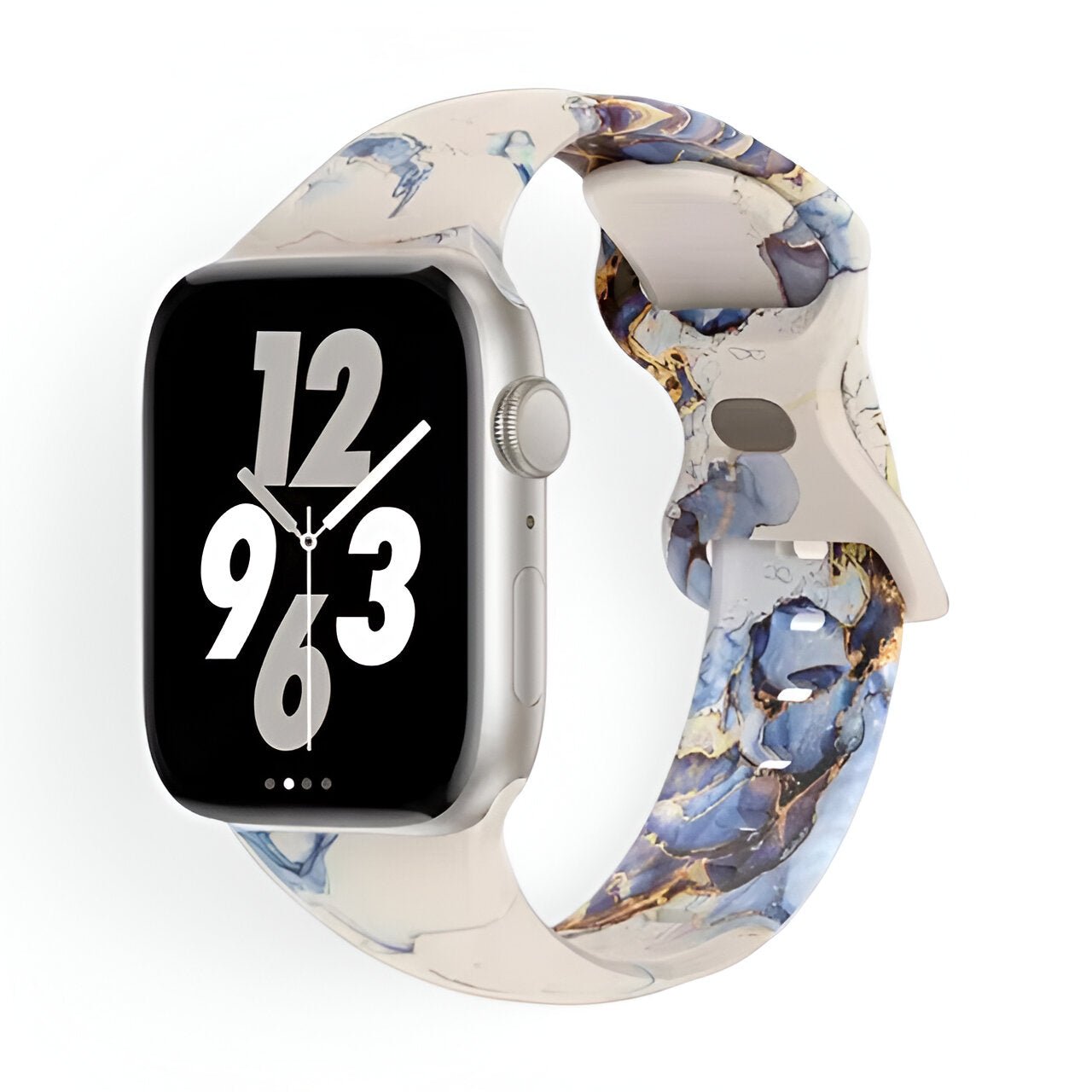 Bracelet de montre connectée, Apple Watch, en silicone coloré, pour femme, modèle Irmana - La Boutique du Bracelet