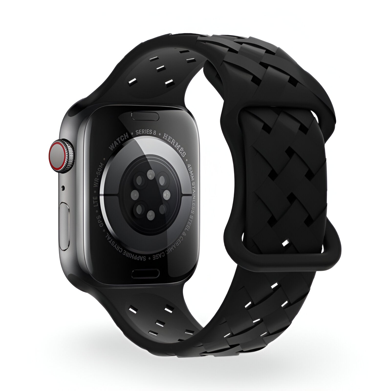 Bracelet de montre connectée, Apple Watch, en silicone, mixte, modèle Quorra - La Boutique du Bracelet