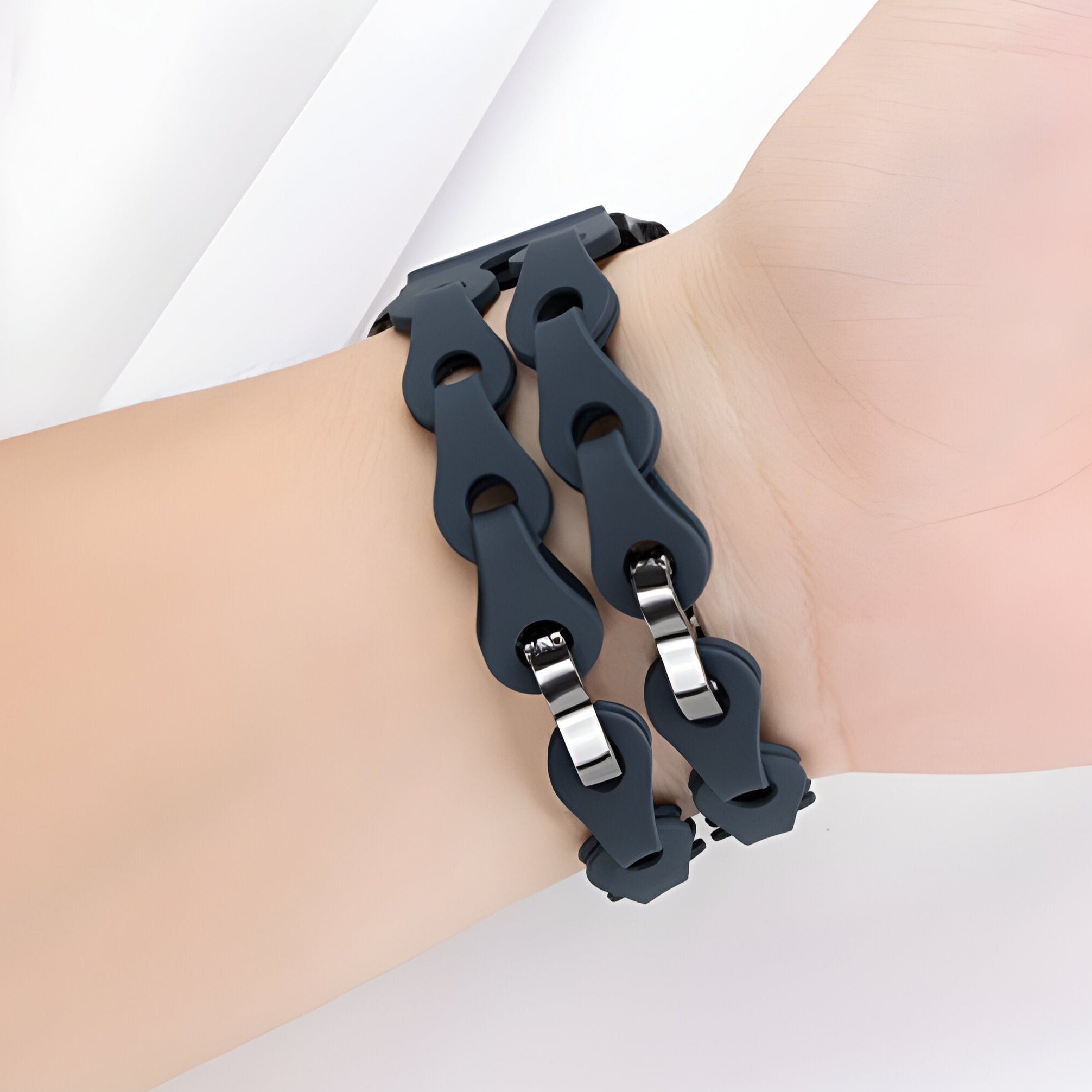 Bracelet de montre connectée, Apple Watch, en silicone, mixte, modèle Vexa - La Boutique du Bracelet