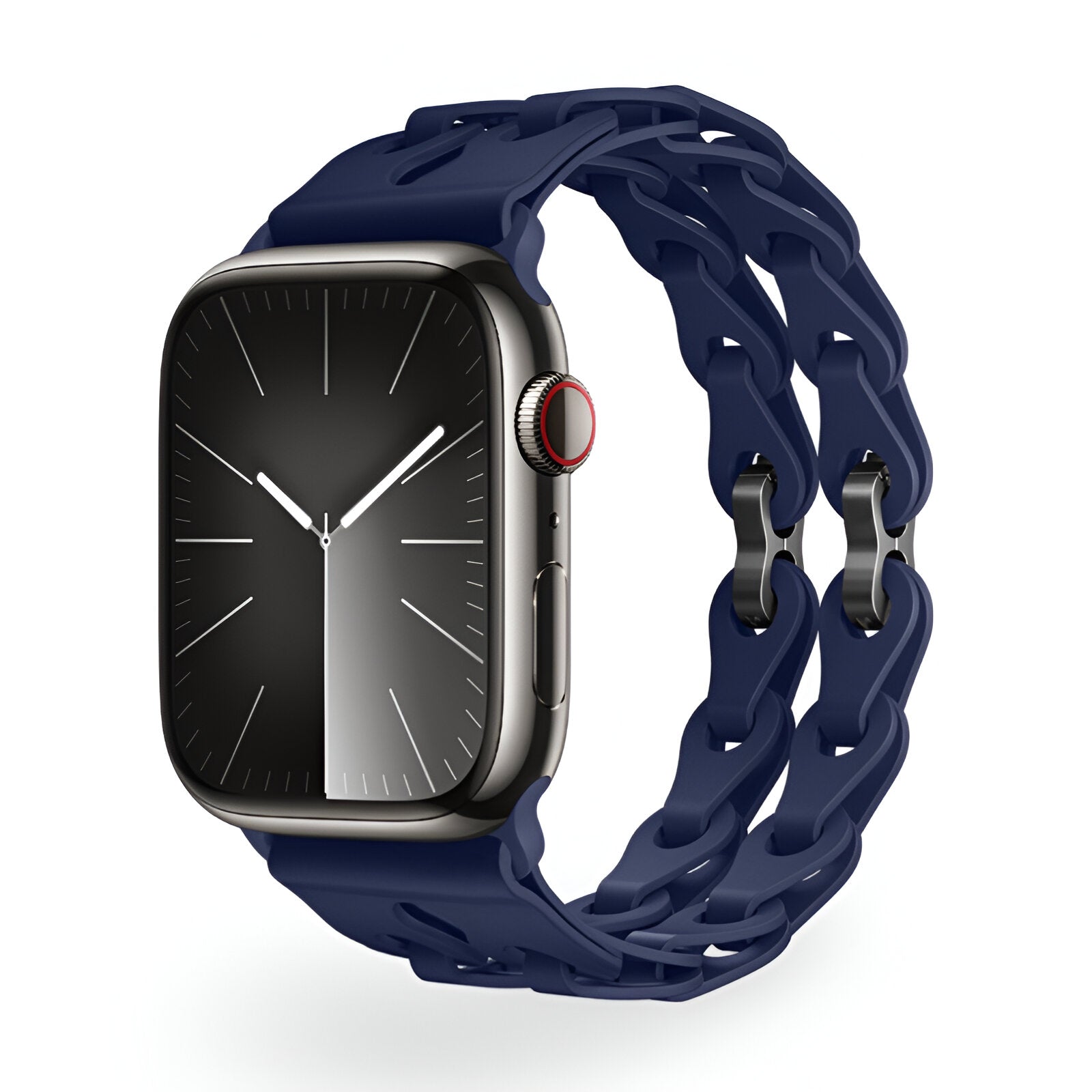 Bracelet de montre connectée, Apple Watch, en silicone, mixte, modèle Vexa - La Boutique du Bracelet