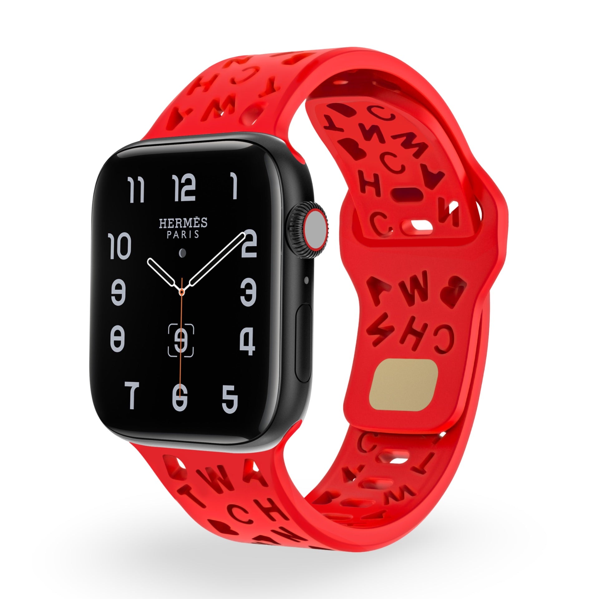 Bracelet de montre connectée, Apple Watch, en silicone, pour femme, modèle Rona - La Boutique du Bracelet