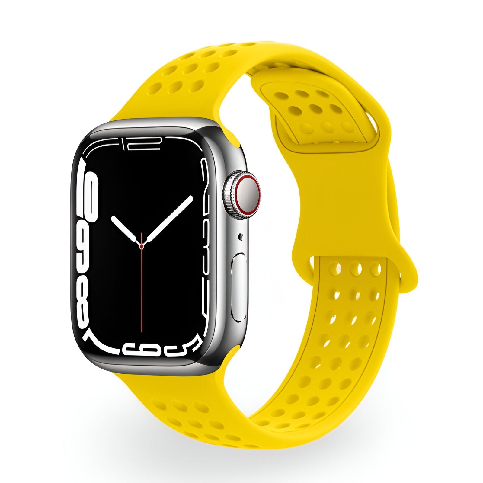 Bracelet de montre connectée, Apple Watch, en silicone, pour femme, modèle Yara - La Boutique du Bracelet