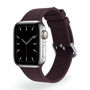 Bracelet de montre connectée, Apple Watch, en silicone, pour femme, modèle Zora - La Boutique du Bracelet