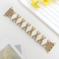 Bracelet de montre connectée, Apple Watch, pierres naturelles épaisses et solides, pour femme, modèle Lancarna - La Boutique du Bracelet