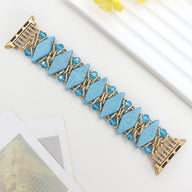 Bracelet de montre connectée, Apple Watch, pierres naturelles épaisses et solides, pour femme, modèle Lancarna - La Boutique du Bracelet