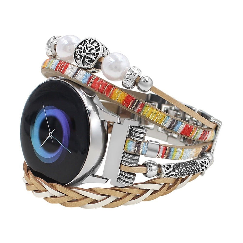 Bracelet de montre connectée, Samsung Watch, arbre de vie, multi - rangs, pour femme, modèle Ilouna - La Boutique du Bracelet