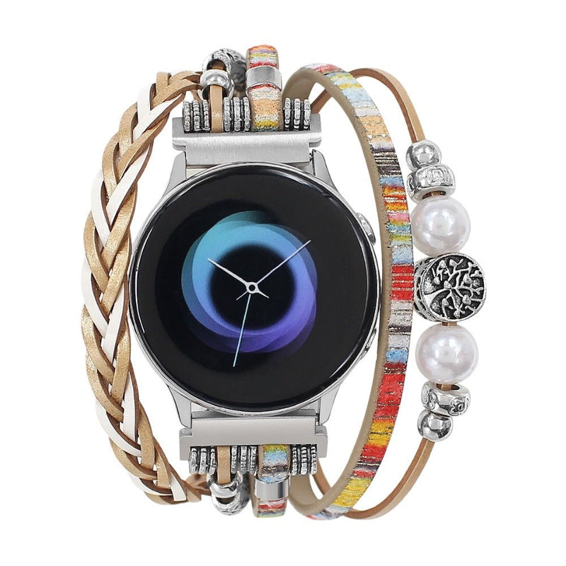 Bracelet de montre connectée, Samsung Watch, arbre de vie, multi - rangs, pour femme, modèle Ilouna - La Boutique du Bracelet